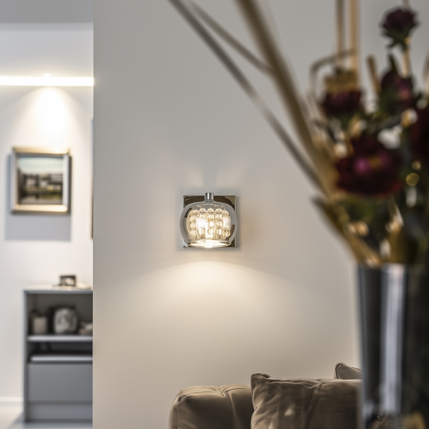 Brilagi - LED Vägglampa i kristall JEWEL 1xG9/42W/230V