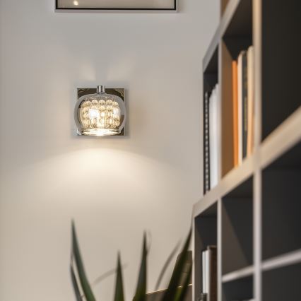 Brilagi - LED Vägglampa i kristall JEWEL 1xG9/42W/230V