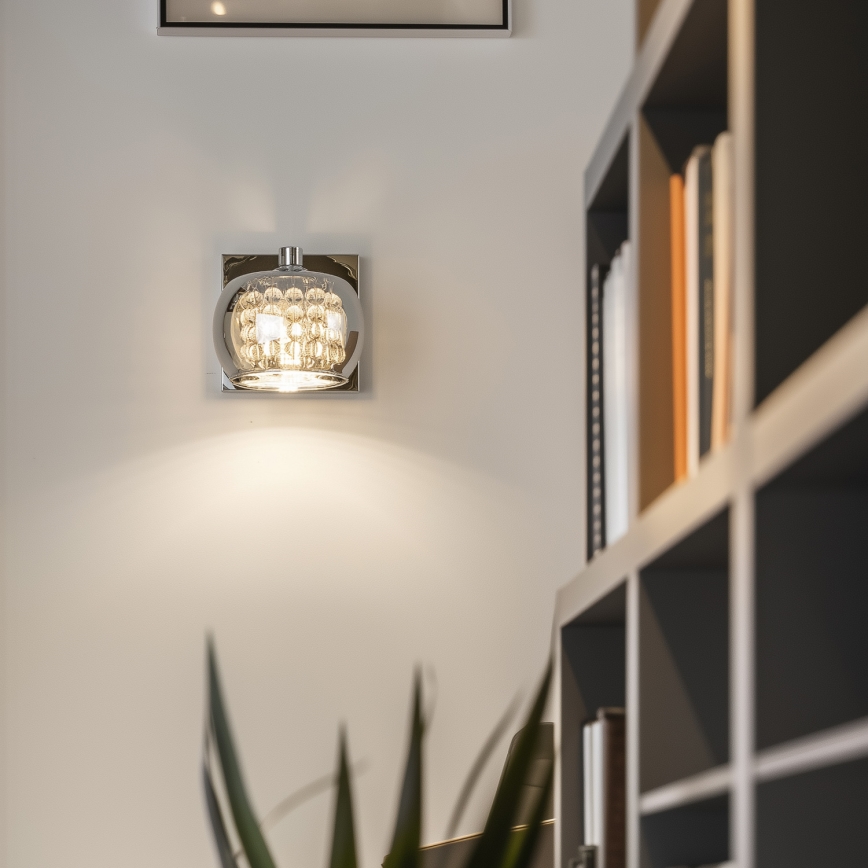 Brilagi - LED Vägglampa i kristall JEWEL 1xG9/42W/230V