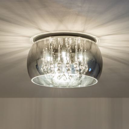 Brilagi - LED Vägglampa i kristall JEWEL 5xG9/42W/230V