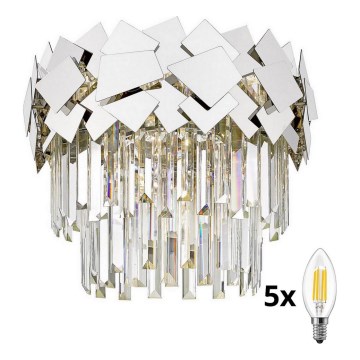 Brilagi - LED Vägglampa i kristall MIRAGE 5xE14/40W/230V
