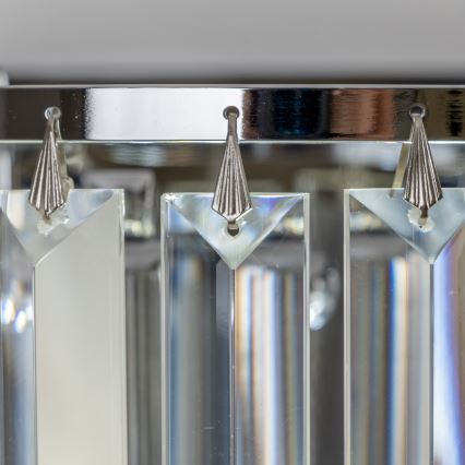 Brilagi - LED Vägglampa i kristall MOZART 2xE14/40W/230V skinande krom
