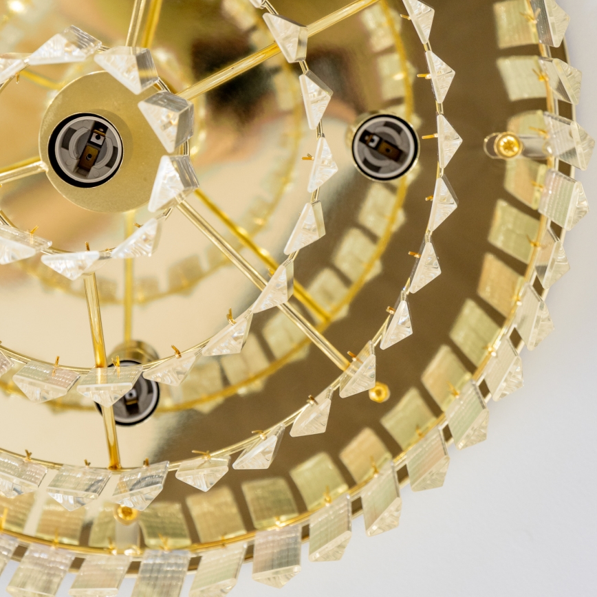 Brilagi - LED Vägglampa i kristall MOZART 5xE14/40W/230V guld