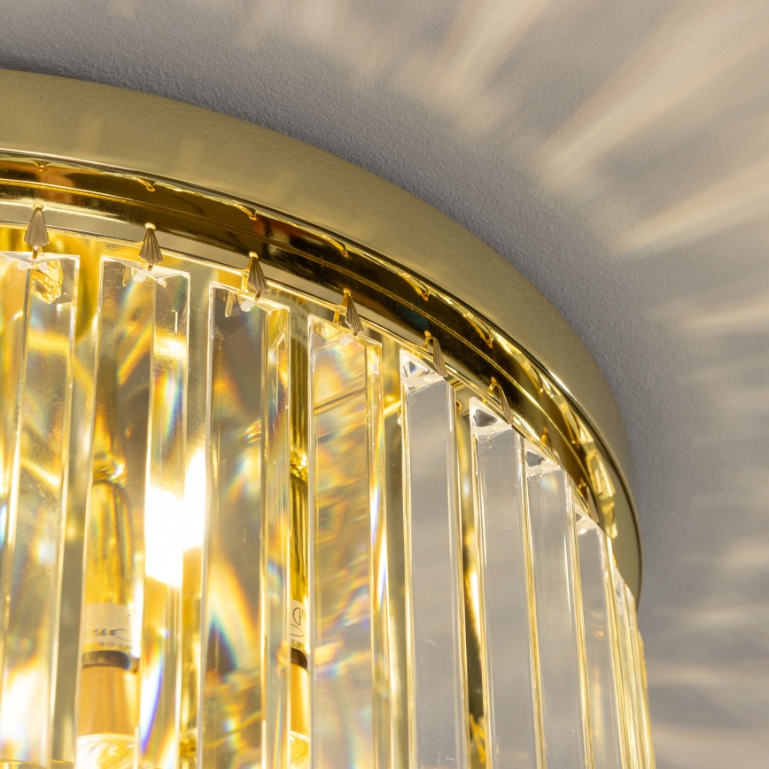 Brilagi - LED Vägglampa i kristall MOZART 5xE14/40W/230V guld