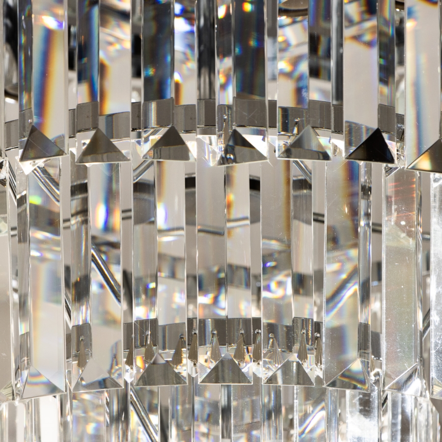 Brilagi - LED Vägglampa i kristall MOZART 5xE14/40W/230V skinande krom