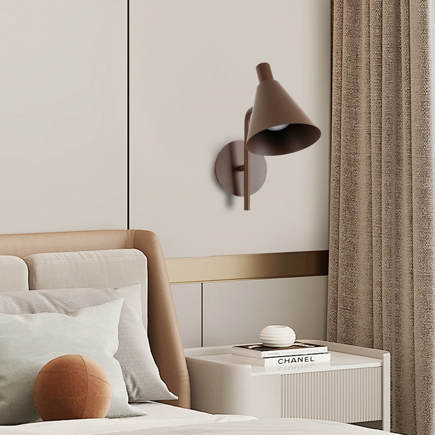 Brilagi - LED vägglampa LUCERA LED/3W/230V brun