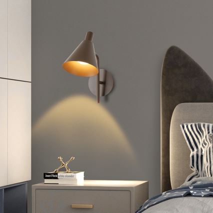 Brilagi - LED vägglampa LUCERA LED/3W/230V brun