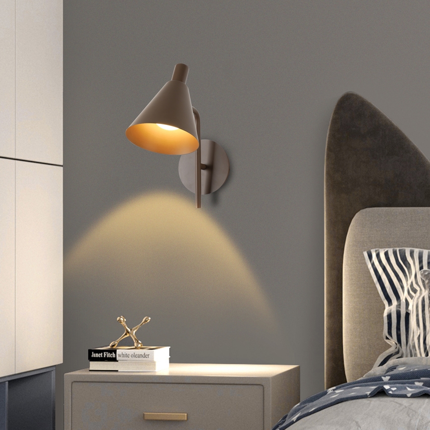 Brilagi - LED vägglampa LUCERA LED/3W/230V brun