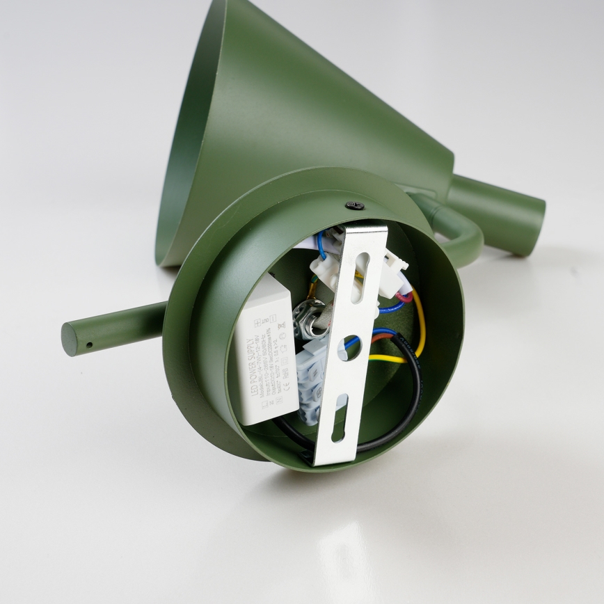 Brilagi - LED vägglampa LUCERA LED/3W/230V grön
