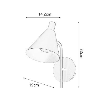 Brilagi - LED vägglampa LUCERA LED/3W/230V gul