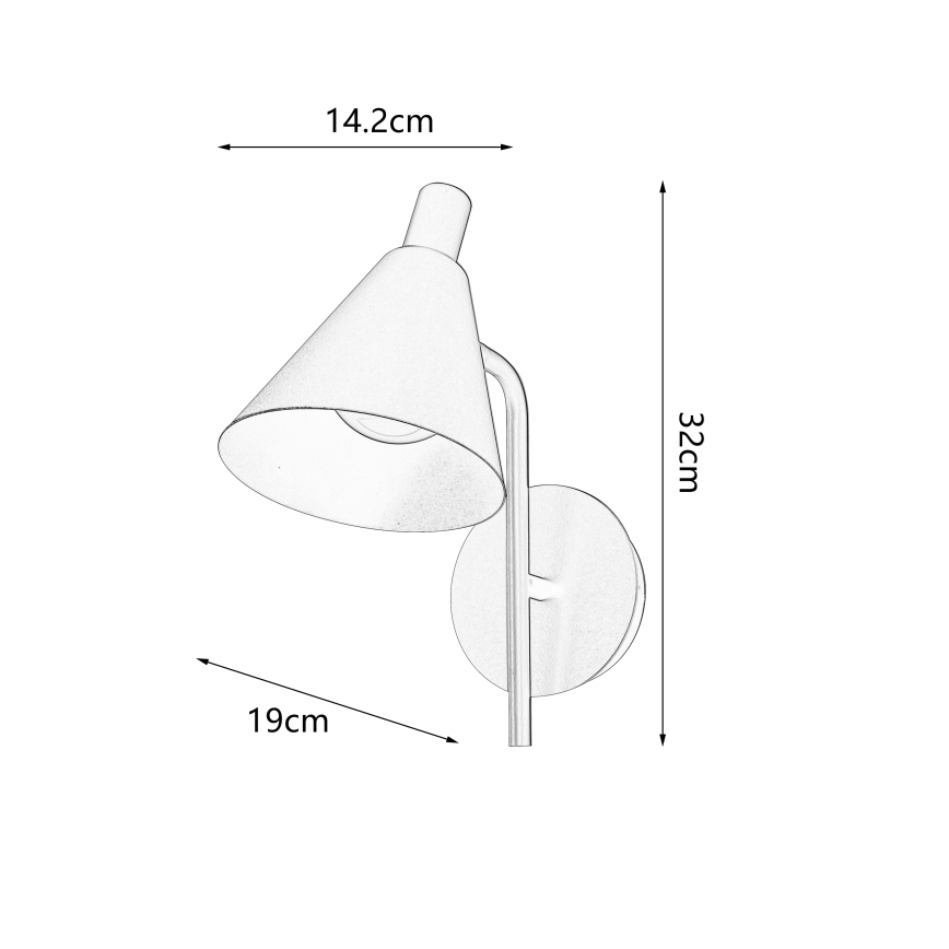 Brilagi - LED vägglampa LUCERA LED/3W/230V gul