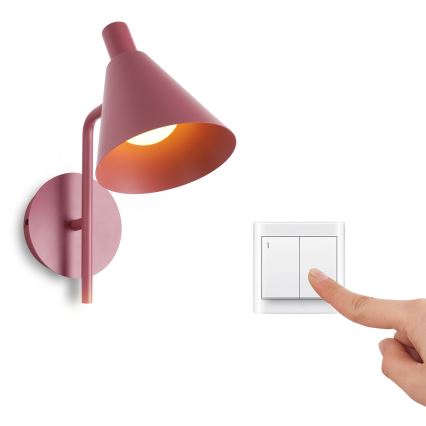 Brilagi - LED vägglampa LUCERA LED/3W/230V röd vinröd