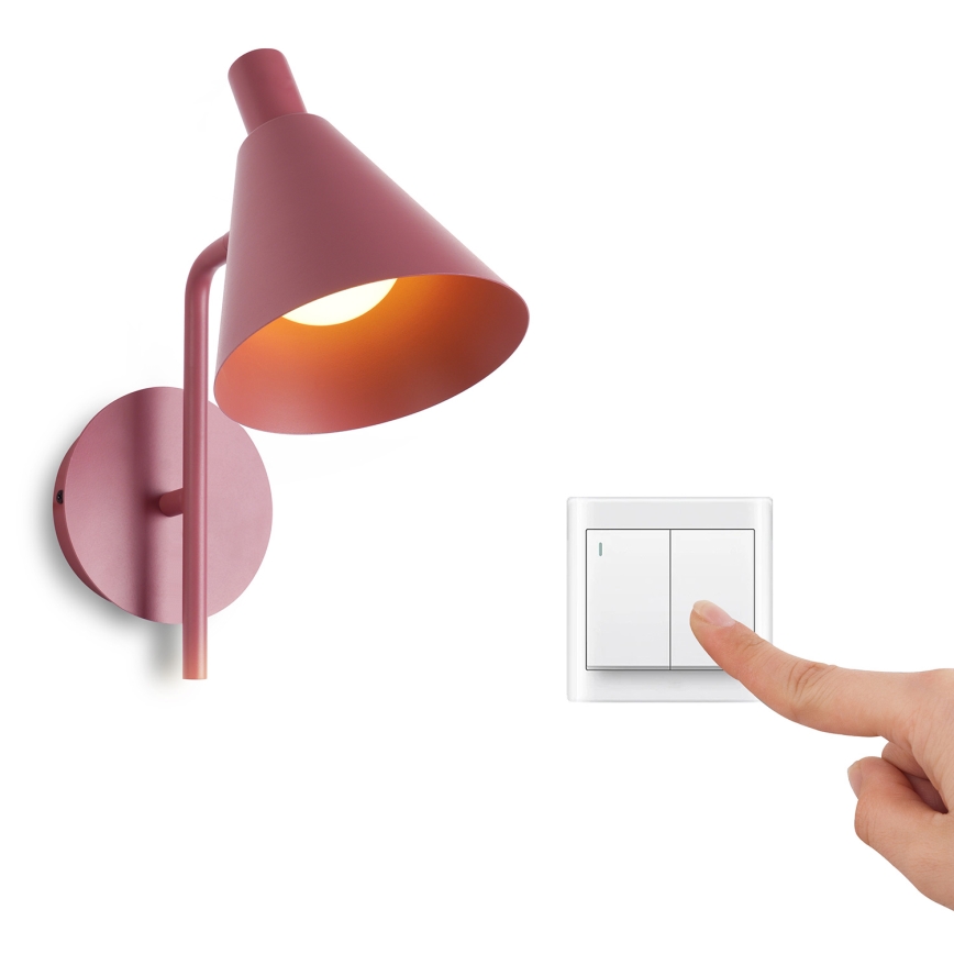 Brilagi - LED vägglampa LUCERA LED/3W/230V röd vinröd