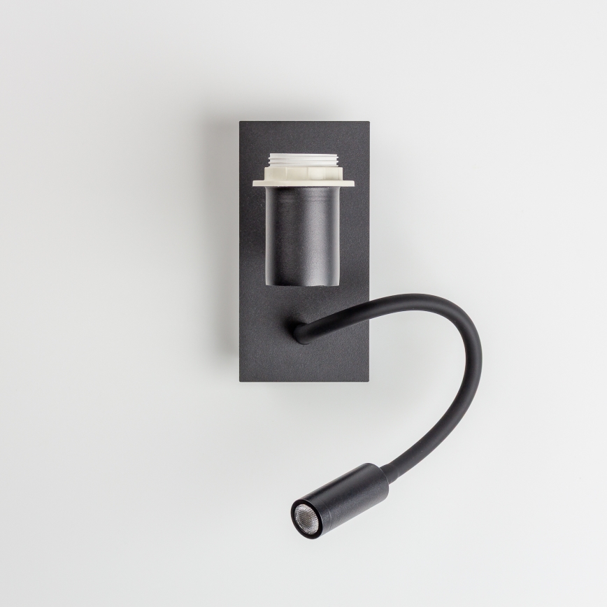 Brilagi - LED Flexibel vägglampa NUBILA 1xE27/25W/230V + LED/3W svart/grön
