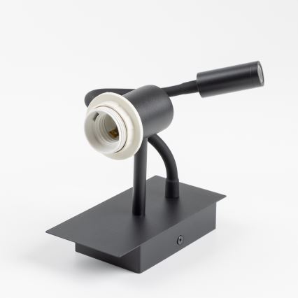 Brilagi - LED Flexibel vägglampa NUBILA 1xE27/25W/230V + LED/3W svart/grön