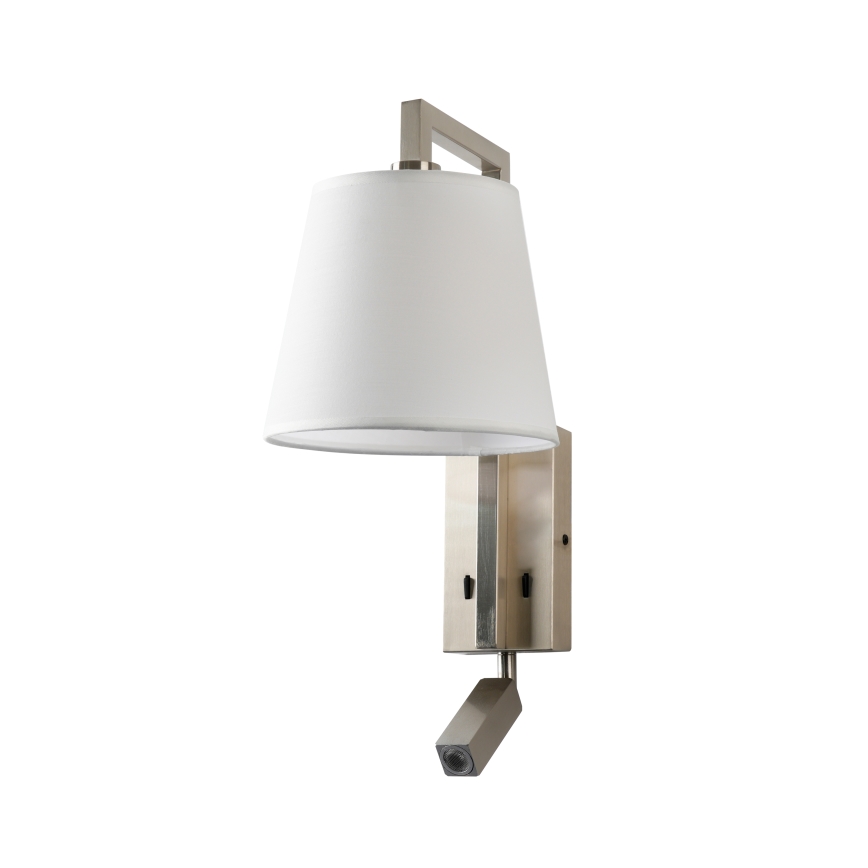 Brilagi - LED vägglampa RAYA 1xE14/40W/230V + LED/3W vit/matt krom
