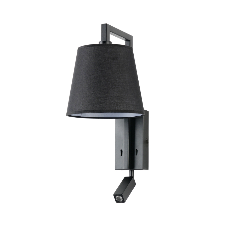 Brilagi - LED vägglampa RAYAS 1xE14/40W/230V + LED/3W svart