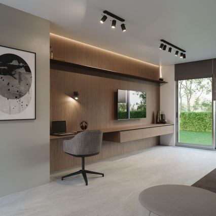 Brilagi -  LED väggspotlight ASMUS 1xGU10/7W/230V svart