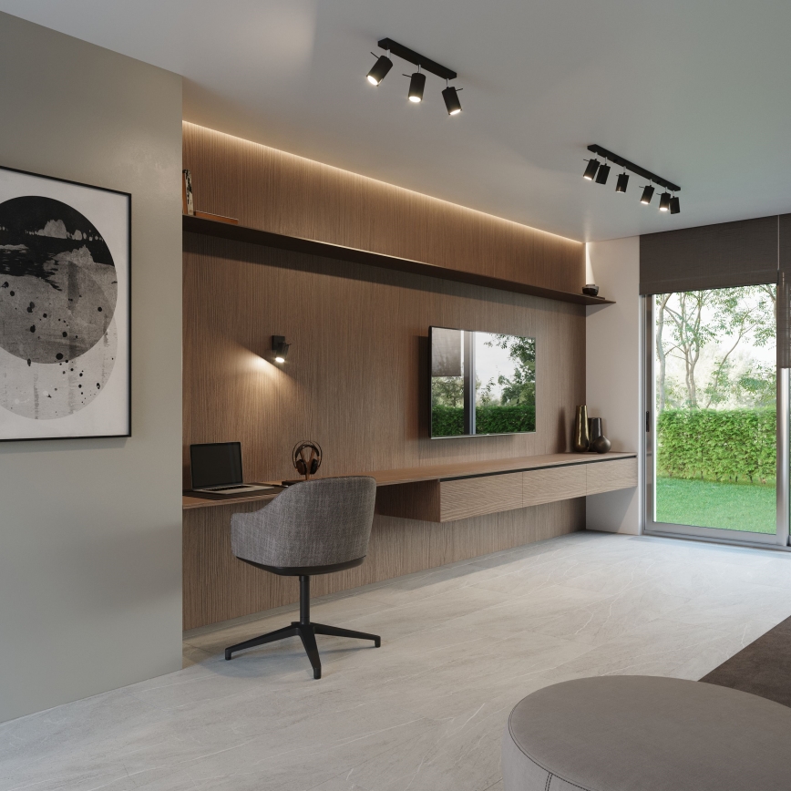 Brilagi -  LED väggspotlight ASMUS 1xGU10/7W/230V svart