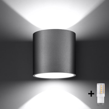 Brilagi -  LED väggspotlight FRIDA 1xG9/4W/230V grå