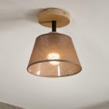 Brilagi - LED  Ytmonterad ljuskrona ANTHONY 1xE14/60W/230V ek/brun