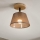Brilagi - LED  Ytmonterad ljuskrona ANTHONY 1xE14/60W/230V ek/brun