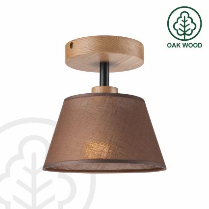 Brilagi - LED  Ytmonterad ljuskrona ANTHONY 1xE14/60W/230V ek/brun