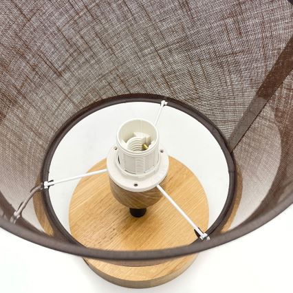 Brilagi - LED  Ytmonterad ljuskrona ANTHONY 1xE14/60W/230V ek/brun