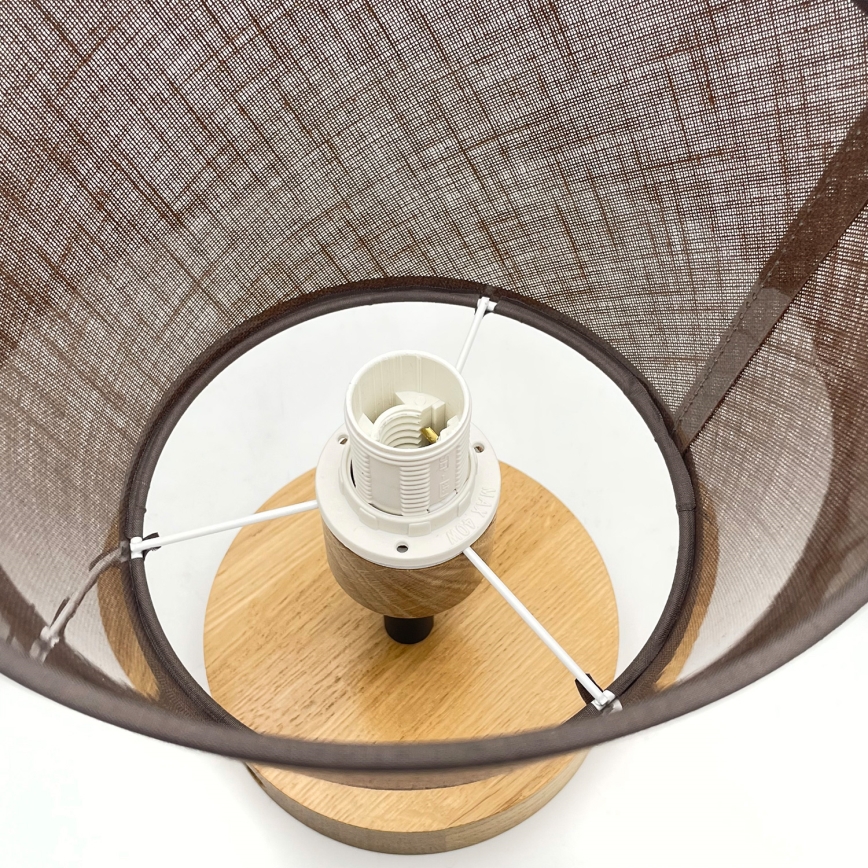 Brilagi - LED  Ytmonterad ljuskrona ANTHONY 1xE14/60W/230V ek/brun