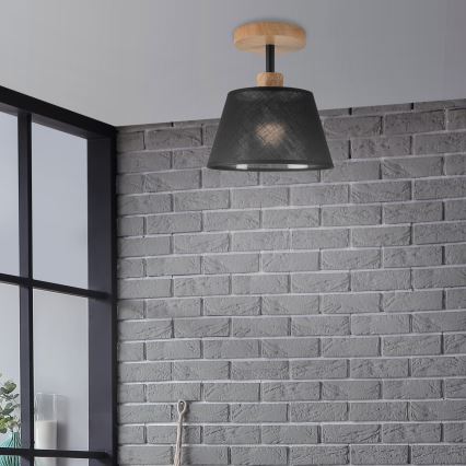 Brilagi - LED  Ytmonterad ljuskrona ANTHONY 1xE14/60W/230V ek/svart