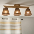 Brilagi - LED  Ytmonterad ljuskrona ANTHONY 3xE14/40W/230V ek/brun