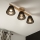Brilagi - LED  Ytmonterad ljuskrona ANTHONY 3xE14/40W/230V ek/svart