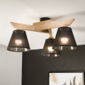 Brilagi - LED  Ytmonterad ljuskrona ANTHONY 3xE14/40W/230V ek/svart