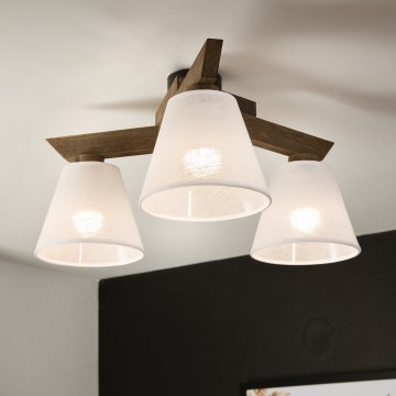 Brilagi - LED  Ytmonterad ljuskrona ANTHONY 3xE14/40W/230V ek/vit
