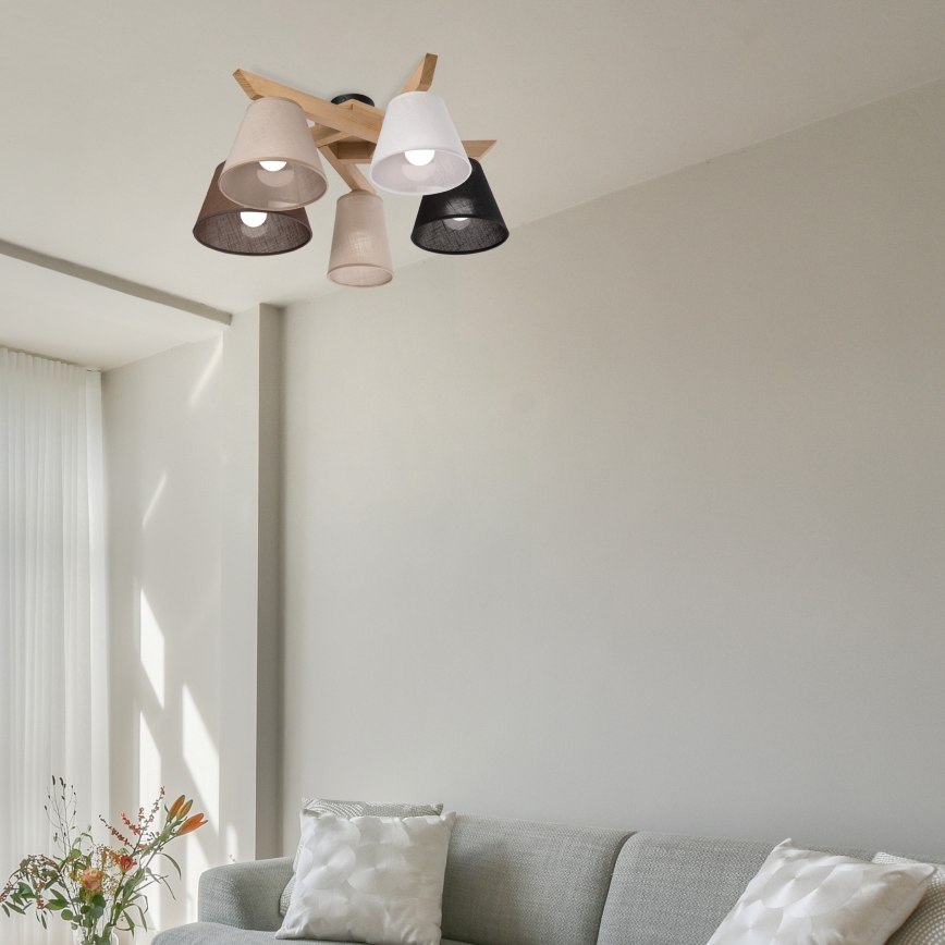 Brilagi - LED  Ytmonterad ljuskrona ANTHONY 5xE14/40W/230V ek