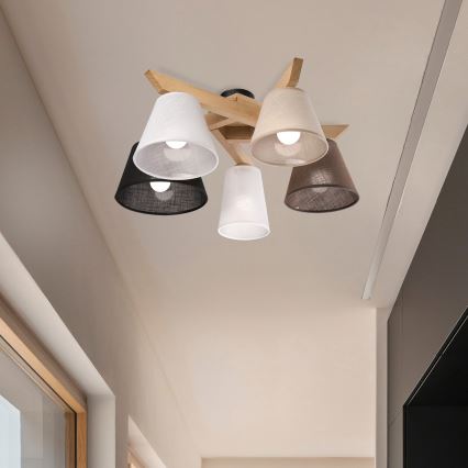Brilagi - LED  Ytmonterad ljuskrona ANTHONY 5xE14/40W/230V ek