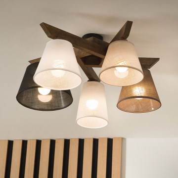 Brilagi - LED  Ytmonterad ljuskrona ANTHONY 5xE14/40W/230V ek