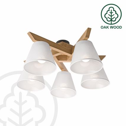 Brilagi - LED  Ytmonterad ljuskrona ANTHONY 5xE14/40W/230V ek/vit