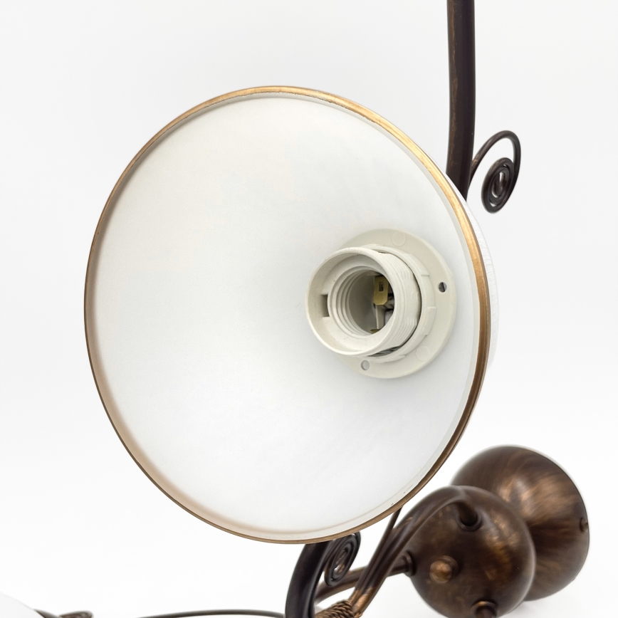 Brilagi - LED ytmonterad ljuskrona ANTICO 3xE27/60W/230V brons patina