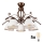 Brilagi - LED ytmonterad ljuskrona ANTICO 5xE27/60W/230V brons patina