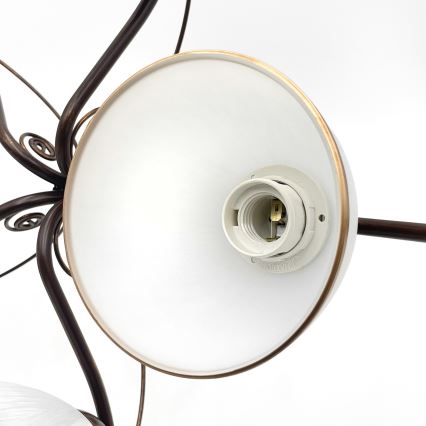 Brilagi - LED ytmonterad ljuskrona ANTICO 5xE27/60W/230V brons patina