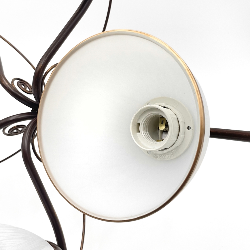 Brilagi - LED ytmonterad ljuskrona ANTICO 5xE27/60W/230V brons patina