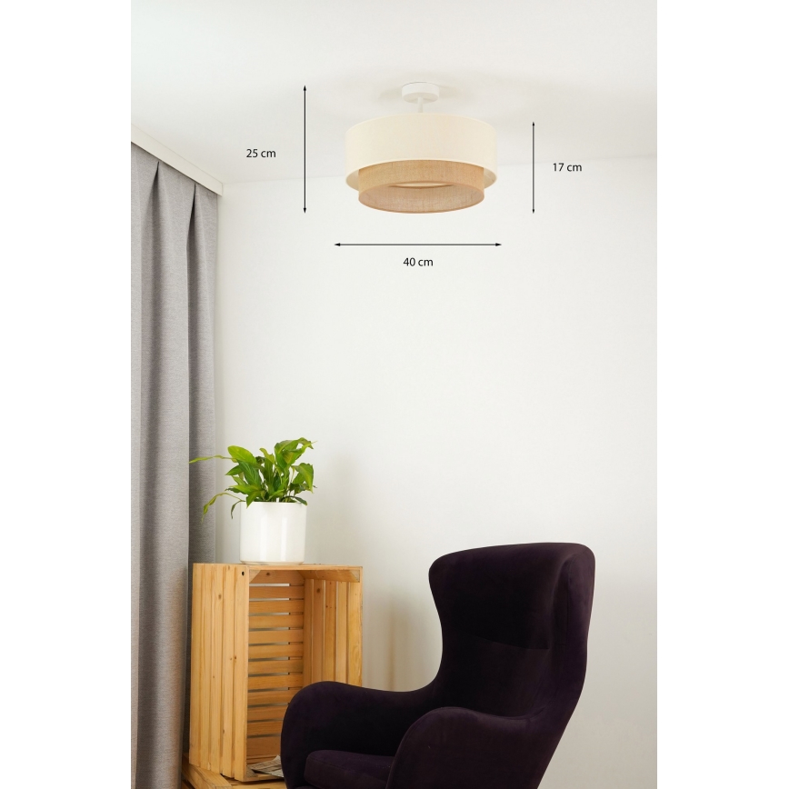 Brilagi - LED ytmonterad ljuskrona BOHO STYLE 1xE27/15W/230V diameter 40 cm