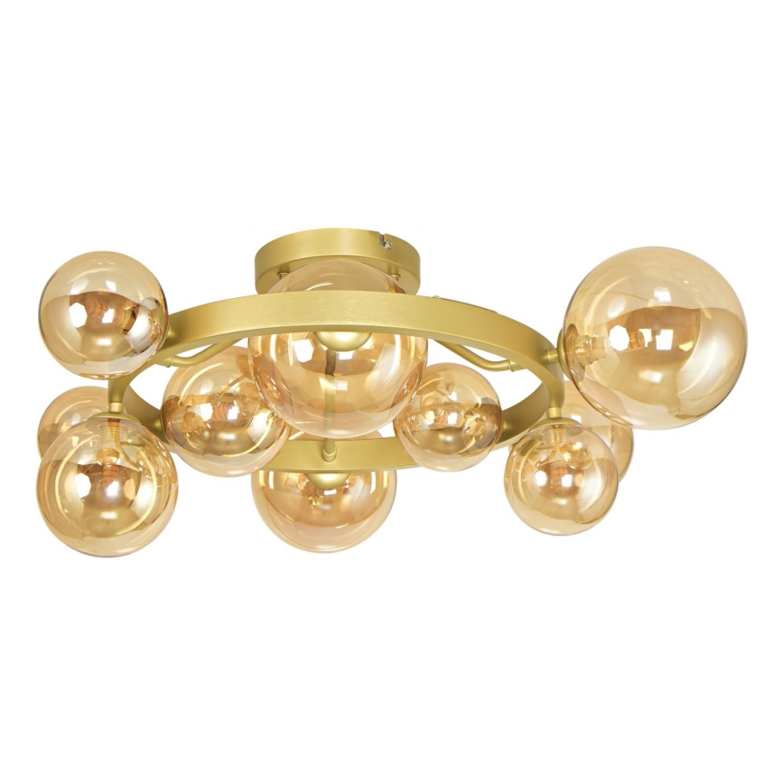 Brilagi - LED ytmonterad ljuskrona MILLA 10xG9/3W/230V guld