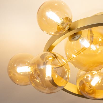 Brilagi - LED ytmonterad ljuskrona MILLA 10xG9/3W/230V guld