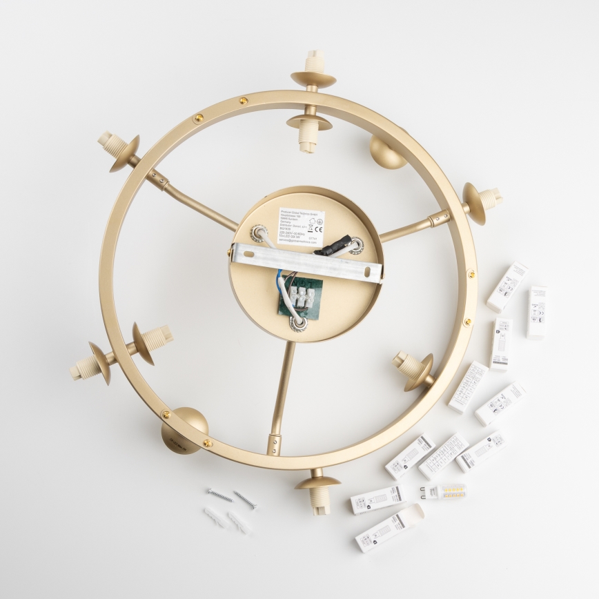 Brilagi - LED ytmonterad ljuskrona MILLA 10xG9/3W/230V guld