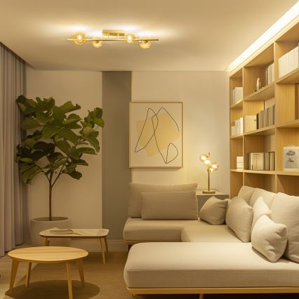 Brilagi - LED ytmonterad ljuskrona MILLA 4xG9/3W/230V guld