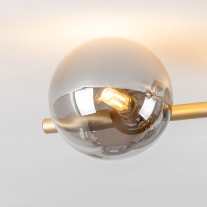 Brilagi - LED ytmonterad ljuskrona MILLA 4xG9/3W/230V guld/rökig