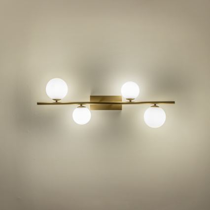 Brilagi - LED ytmonterad ljuskrona MILLA 4xG9/3W/230V guld/vit