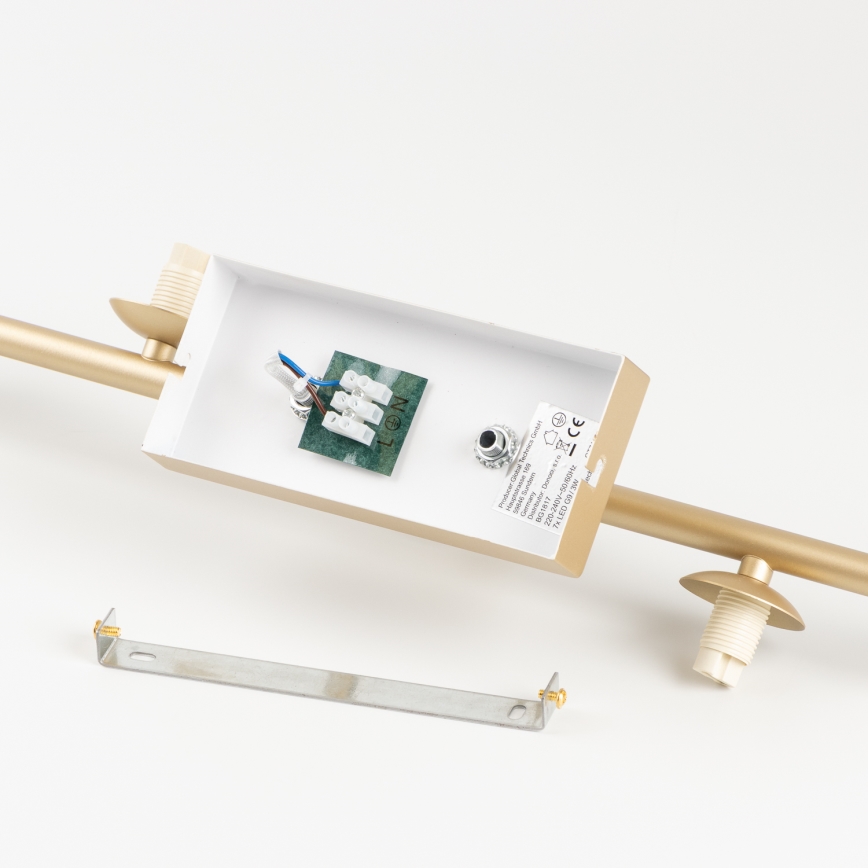 Brilagi - LED ytmonterad ljuskrona MILLA 4xG9/3W/230V guld/vit